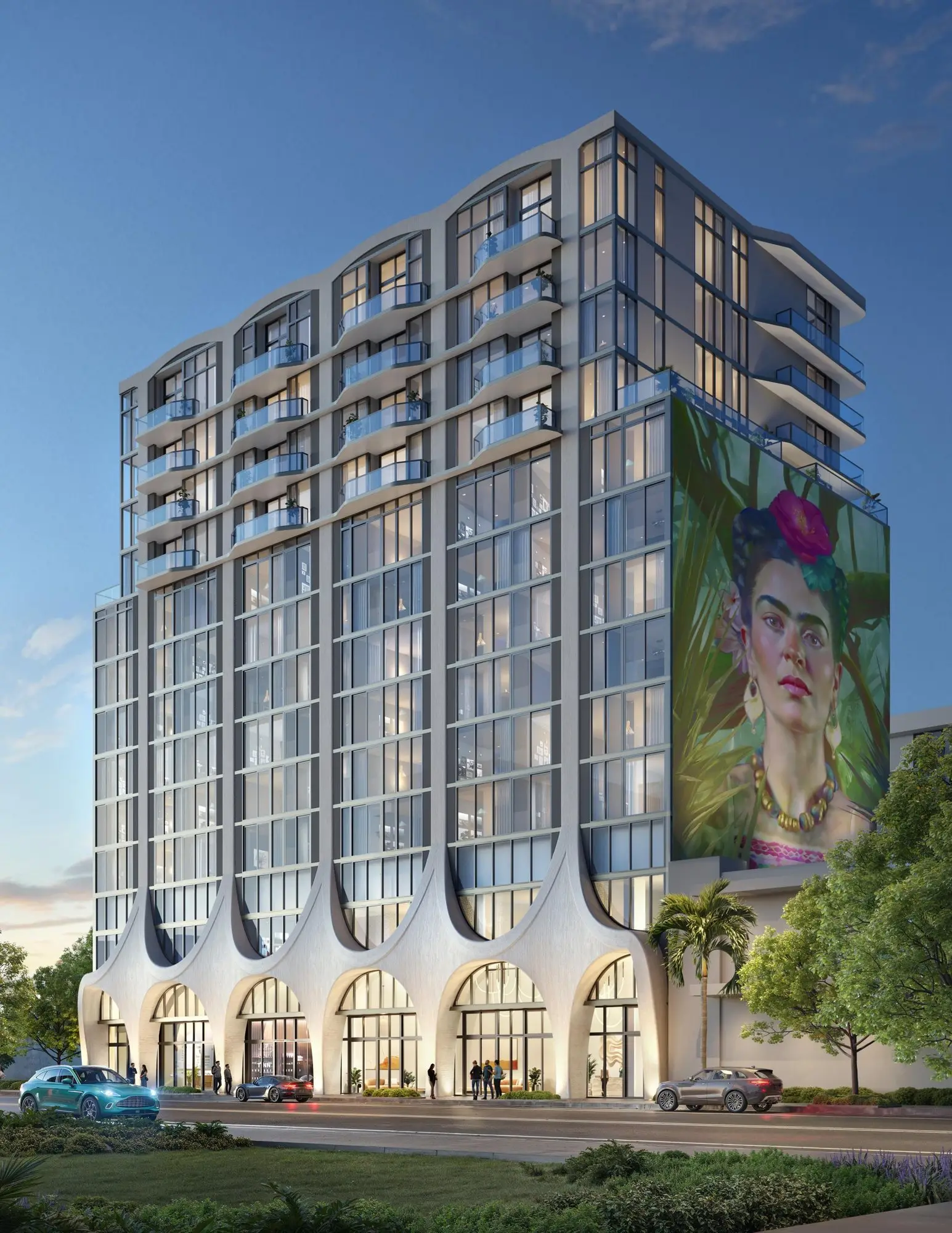 Frida Kahlo Wynwood Residences: a torre (render da incorporadora)