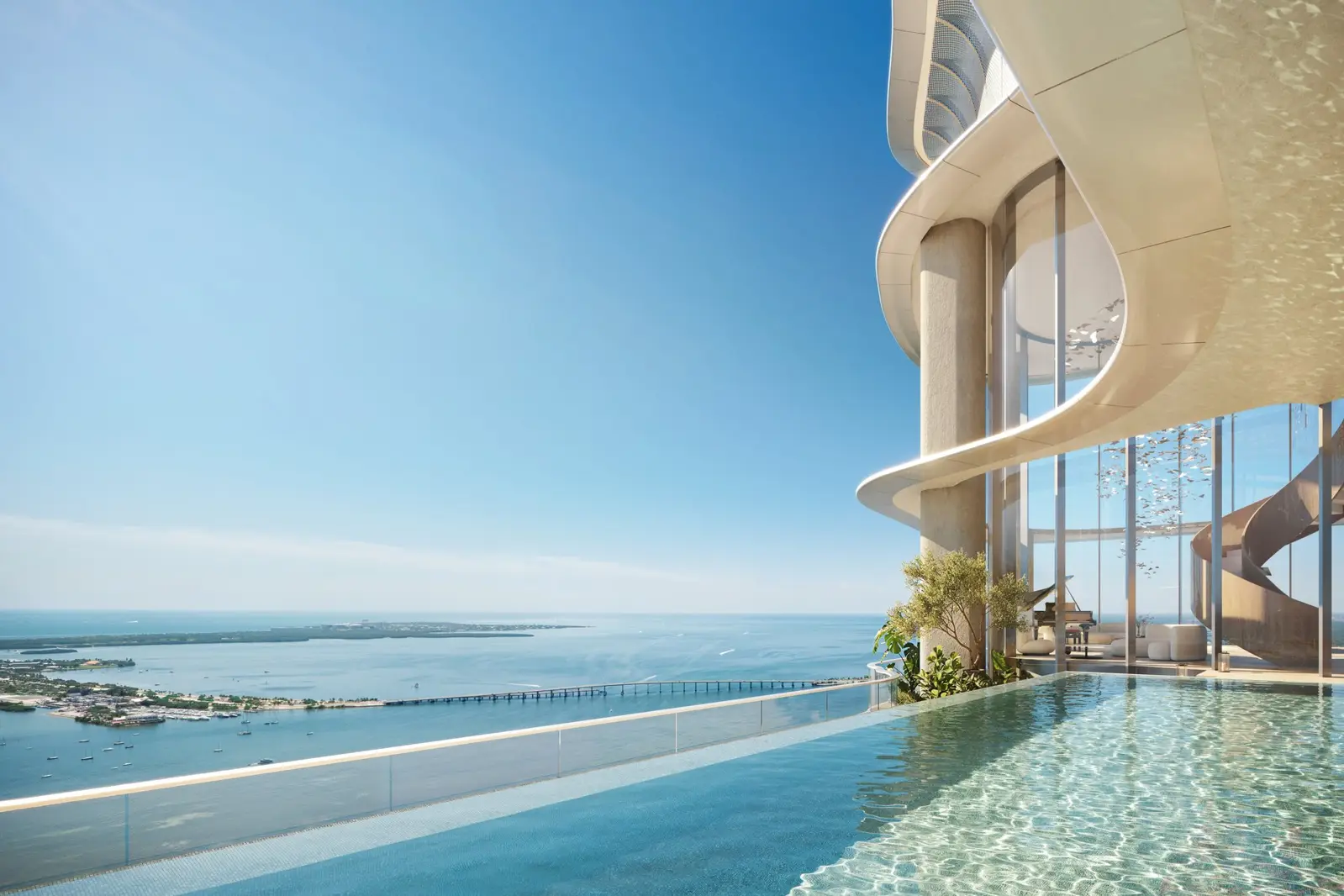 Mandarin Oriental Residences: una residencia (render del desarrollador)