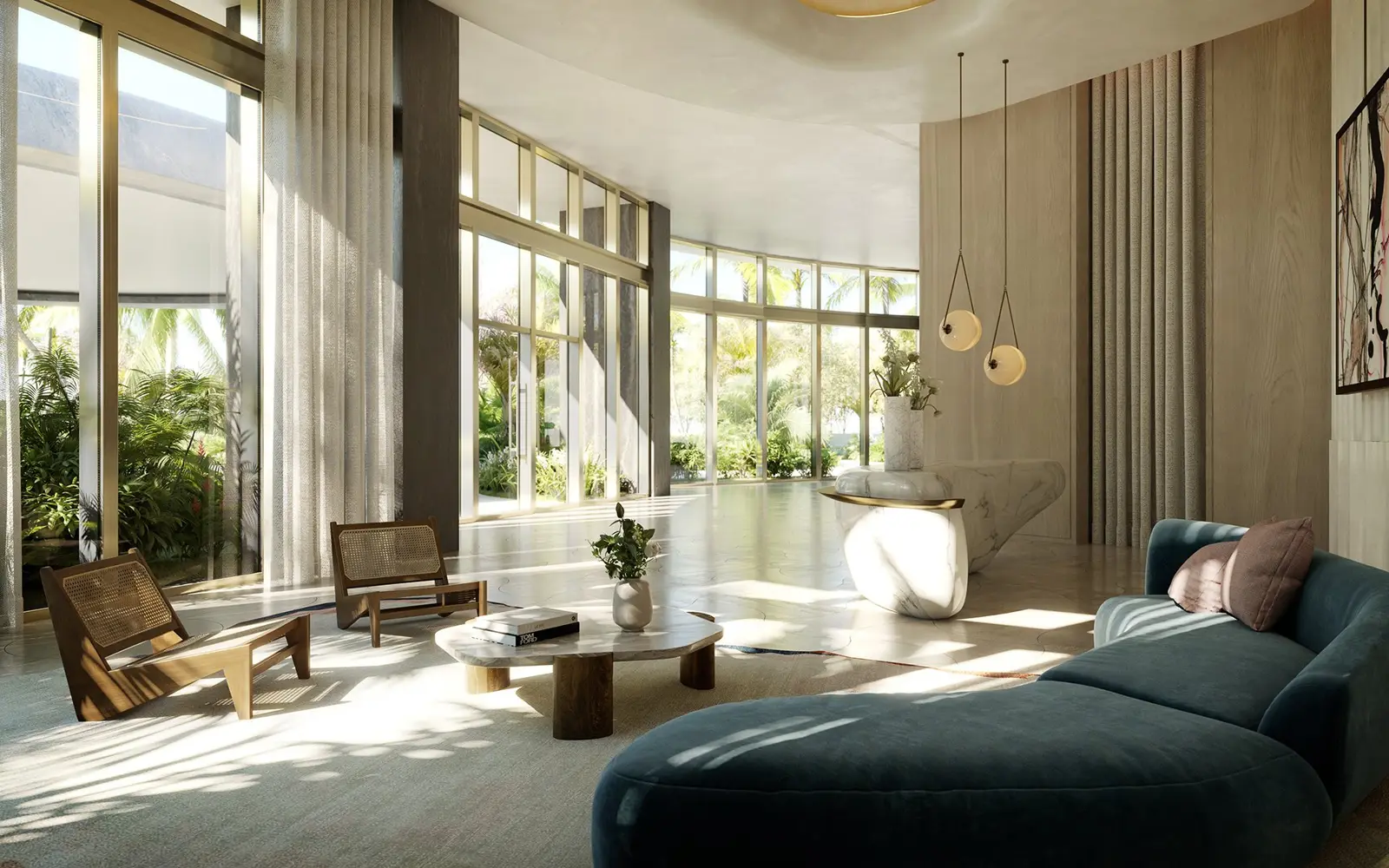 Rivage: el lobby (render del desarrollador)