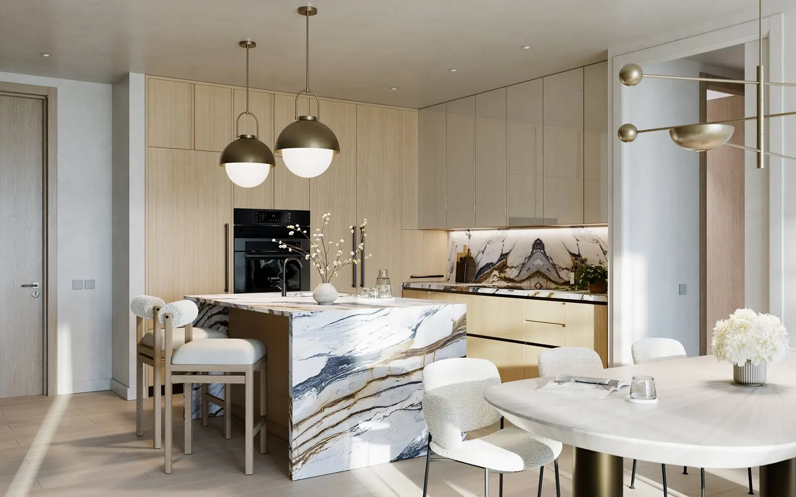 Icon Beach Residences: una residencia (render del desarrollador)