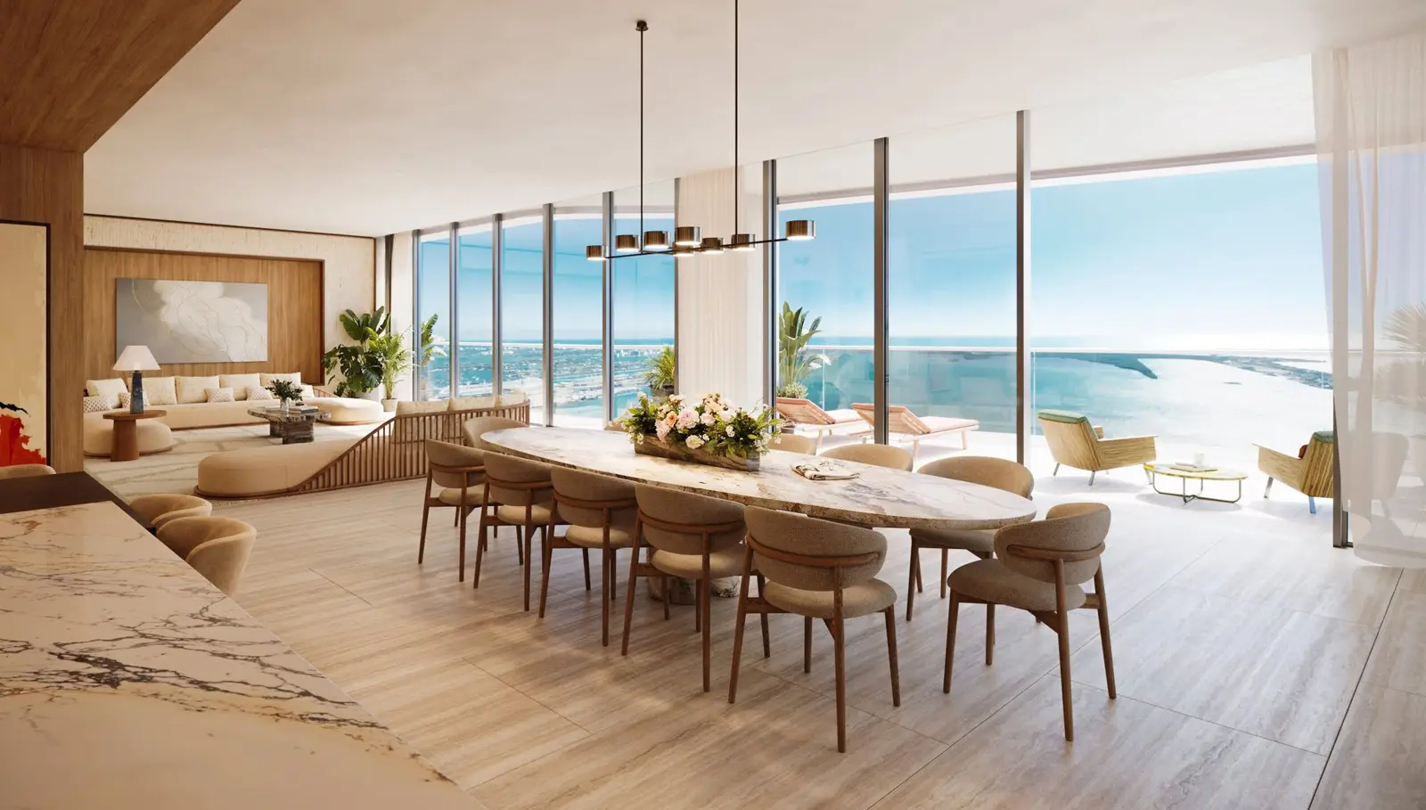 Mandarin Oriental Residences: una residencia (render del desarrollador)