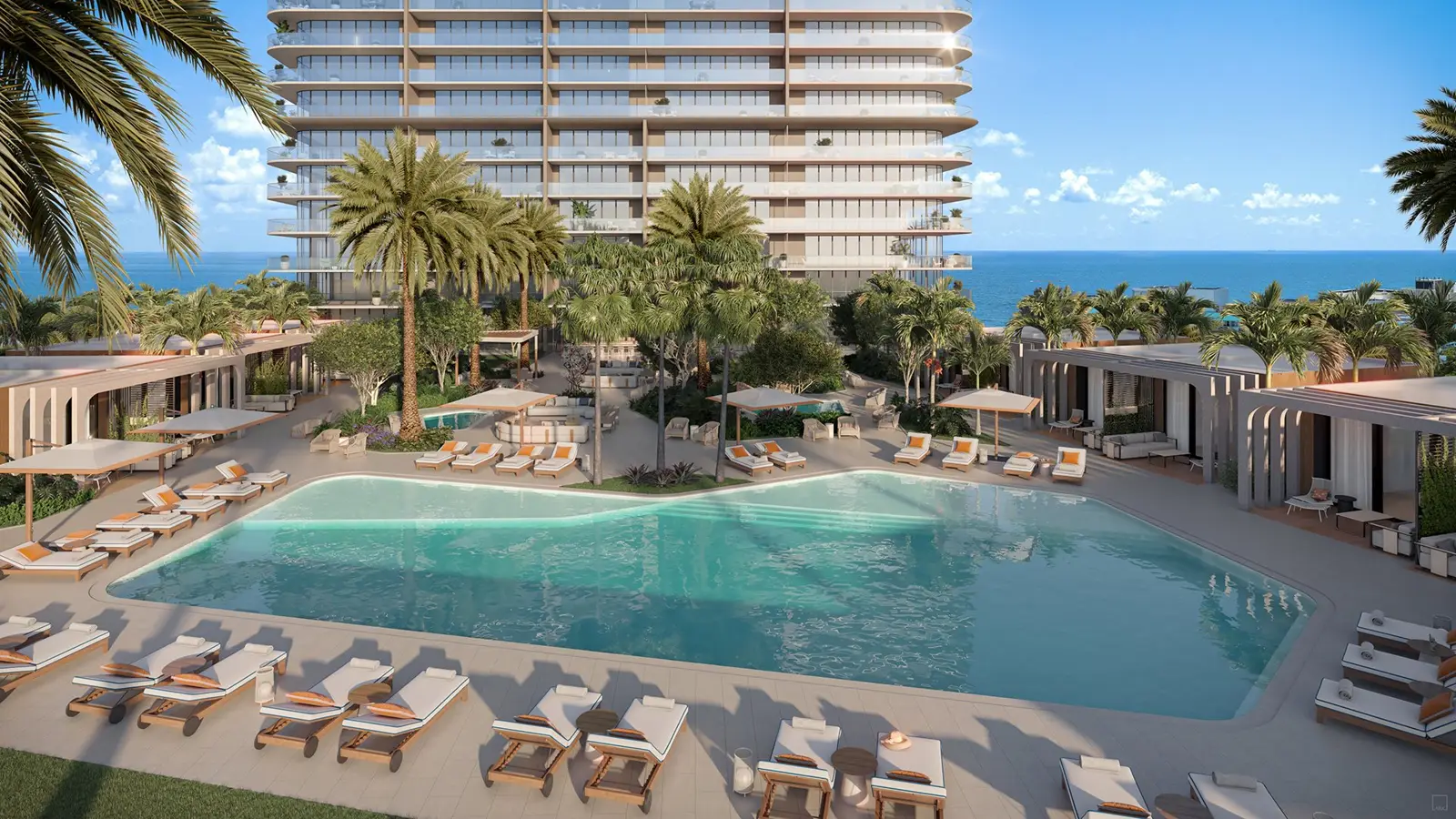 Icon Beach Residences: los amenities (render del desarrollador)